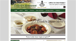 Desktop Screenshot of lakeviewrestaurantandbar.com